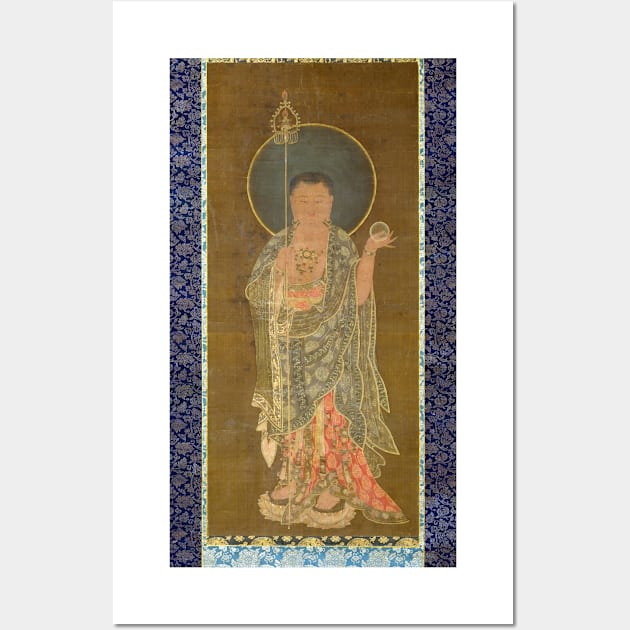 Goryeo Dynasty Bhikkhu Buddhist Monk Kshitigarbha Wall Art by pdpress